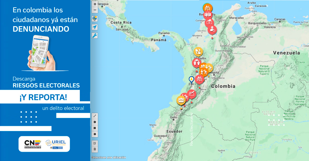 Instale la App Riesgos Electorales y denuncie