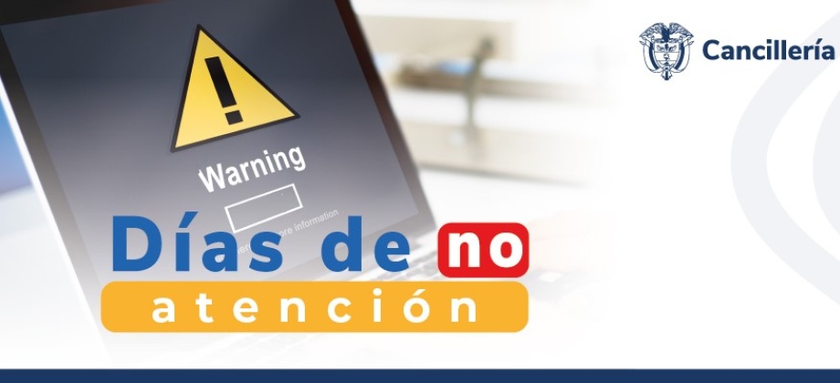 Embajada de Colombia en Bolivia y su sección consular estarán cerradas este 30 de mayo de 2024